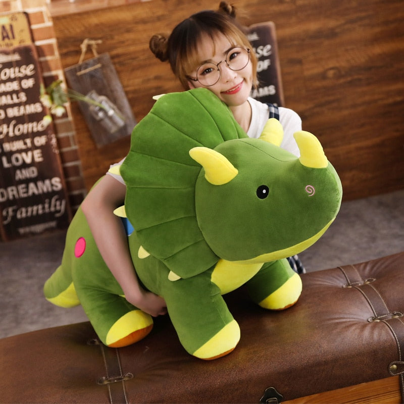 Grande Dinossauro Triceratops de Pelúcia - 50%OFF